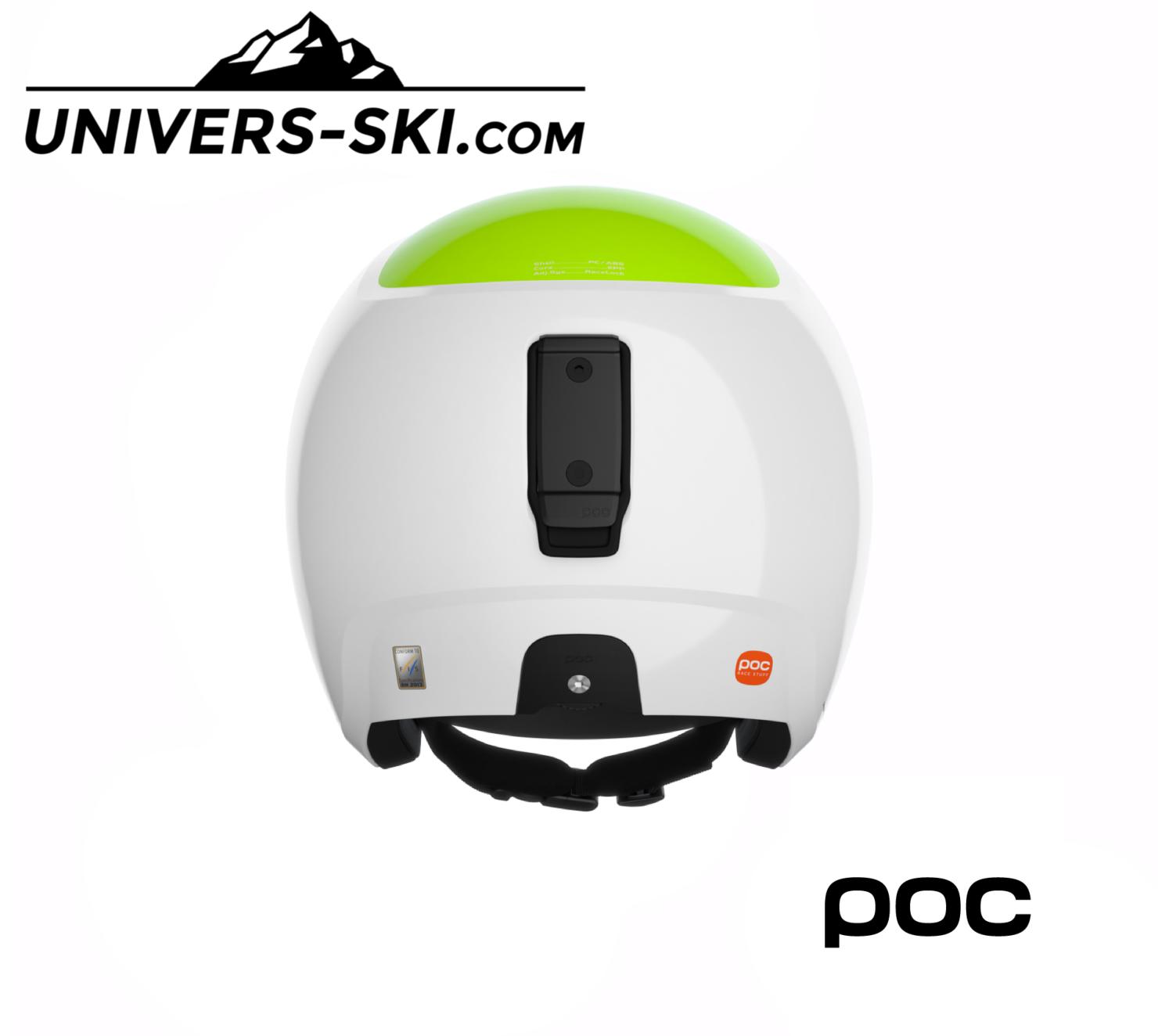 Casque de ski POC Skull Dura Junior Hydrogen White/Fluorescent Yellow/Green 2025