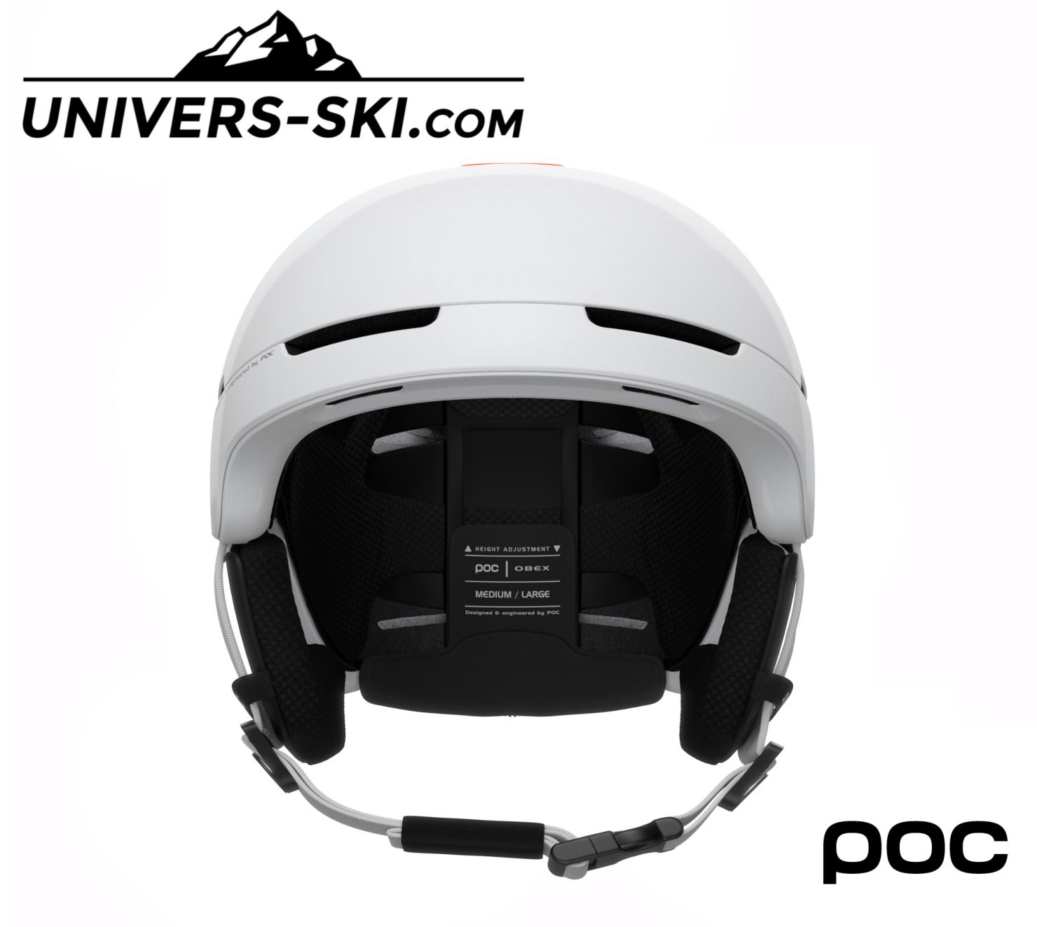 Casque de ski POC Obex BC Mips Hydrogen White Fluorescent Orange 2024