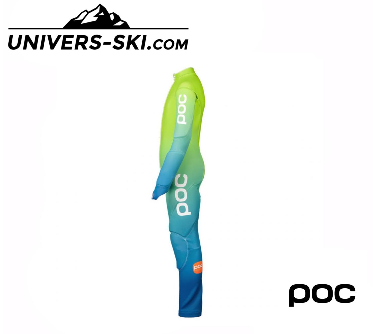 Combinaison de ski POC Skin GS JR blanc / vert / bleu 2024