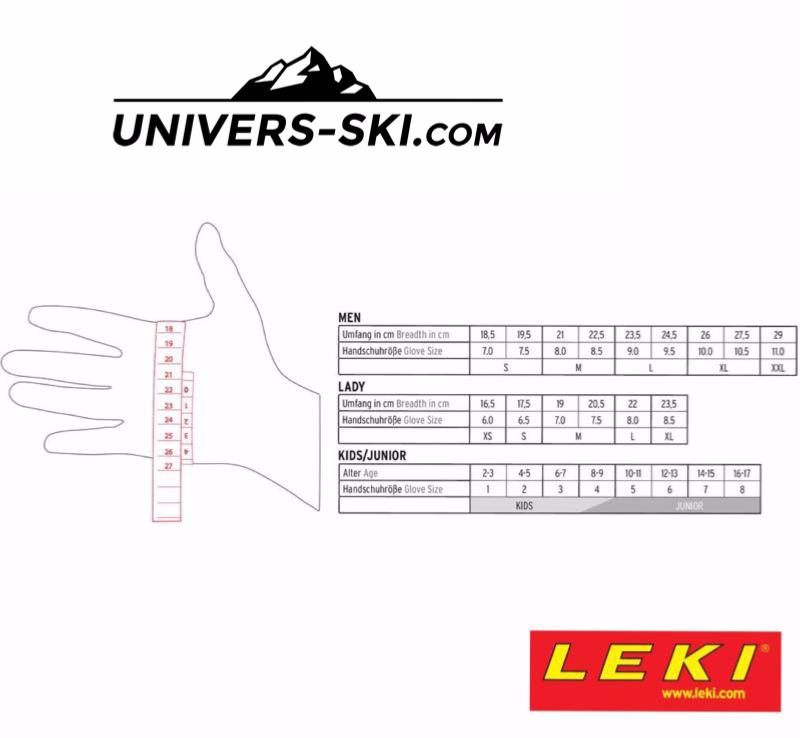 Gants de ski LEKI Adulte Worldcup Race Coach Flex S GTX