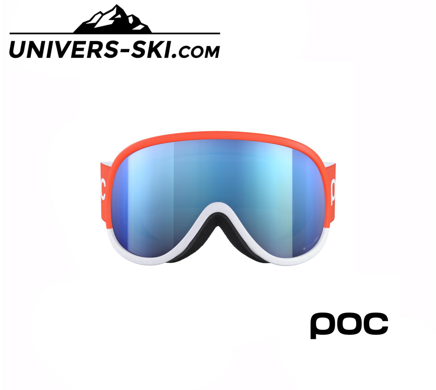 Masque de ski POC Retina Clarity Comp Fluorescent Orange/Hydrogen White 2024