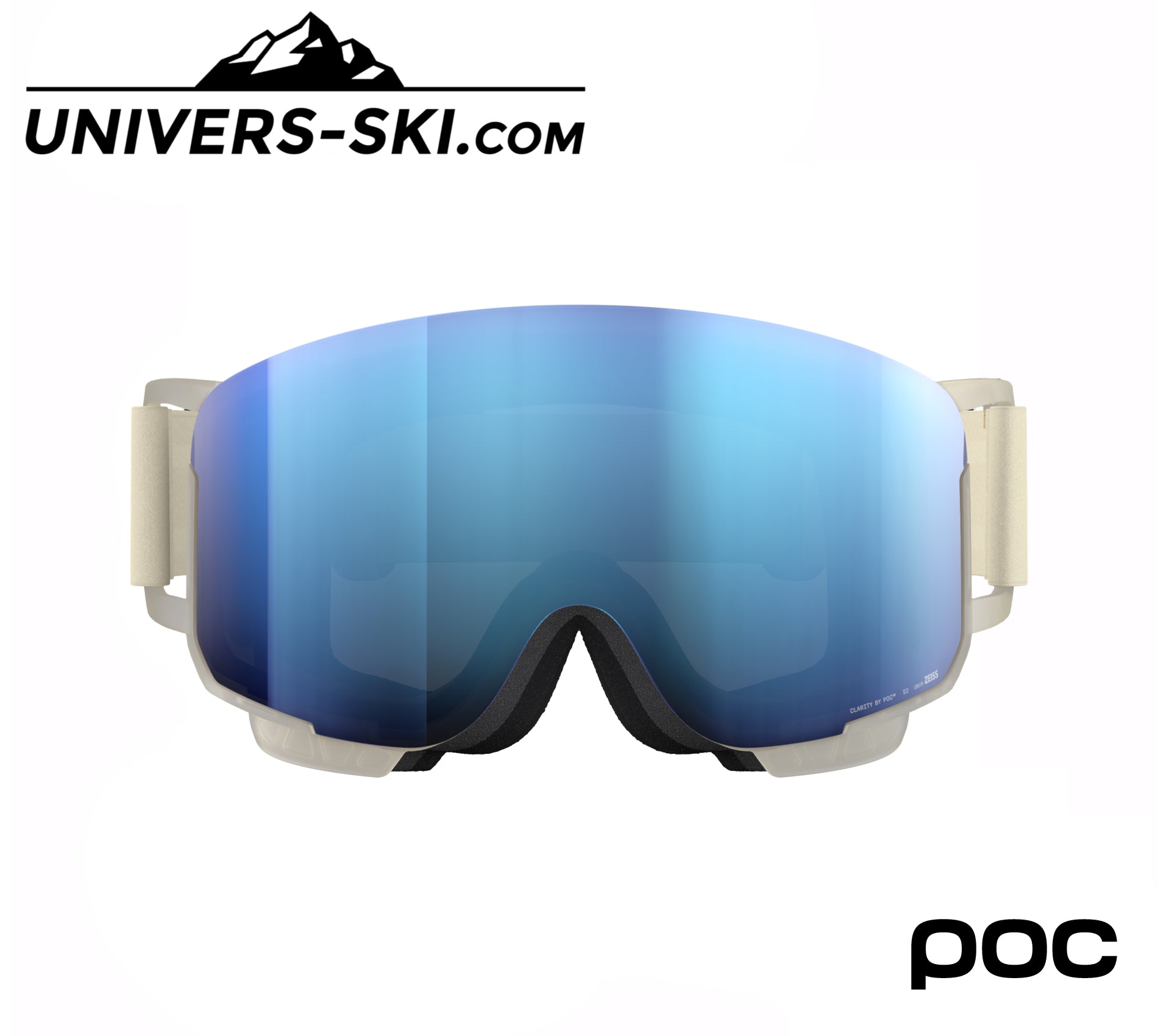 Masque de ski POC Nexal Clarity Raw White 2025