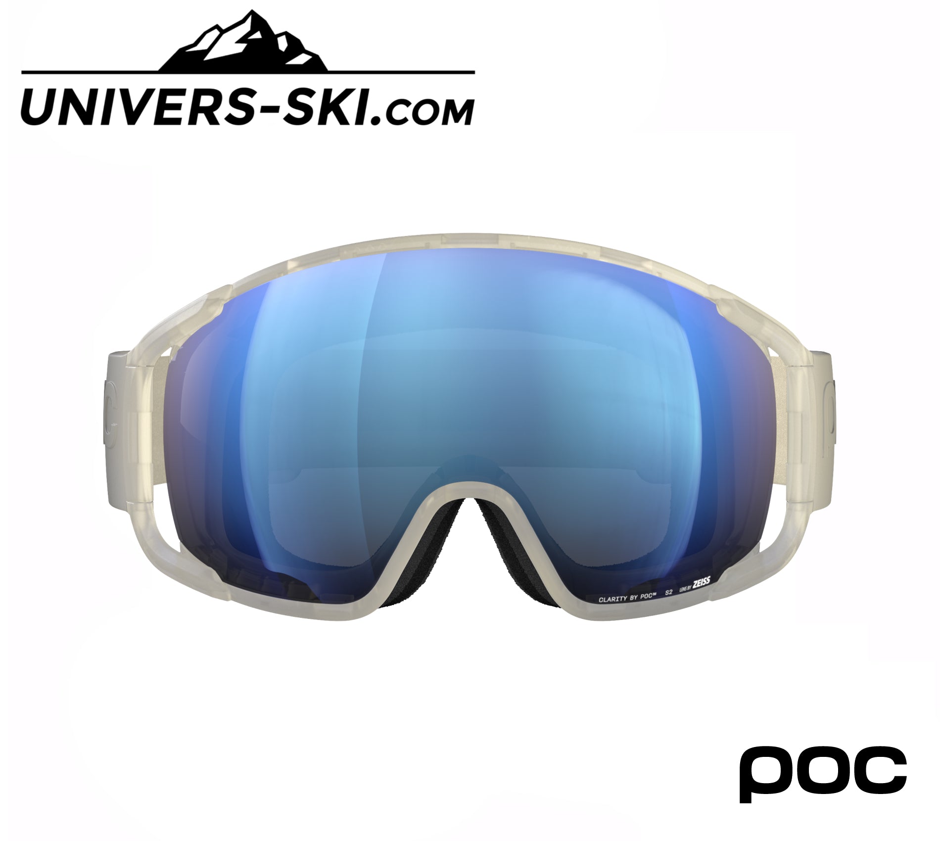 Masque de ski POC Zonula Raw White Sunny Ivory 2025