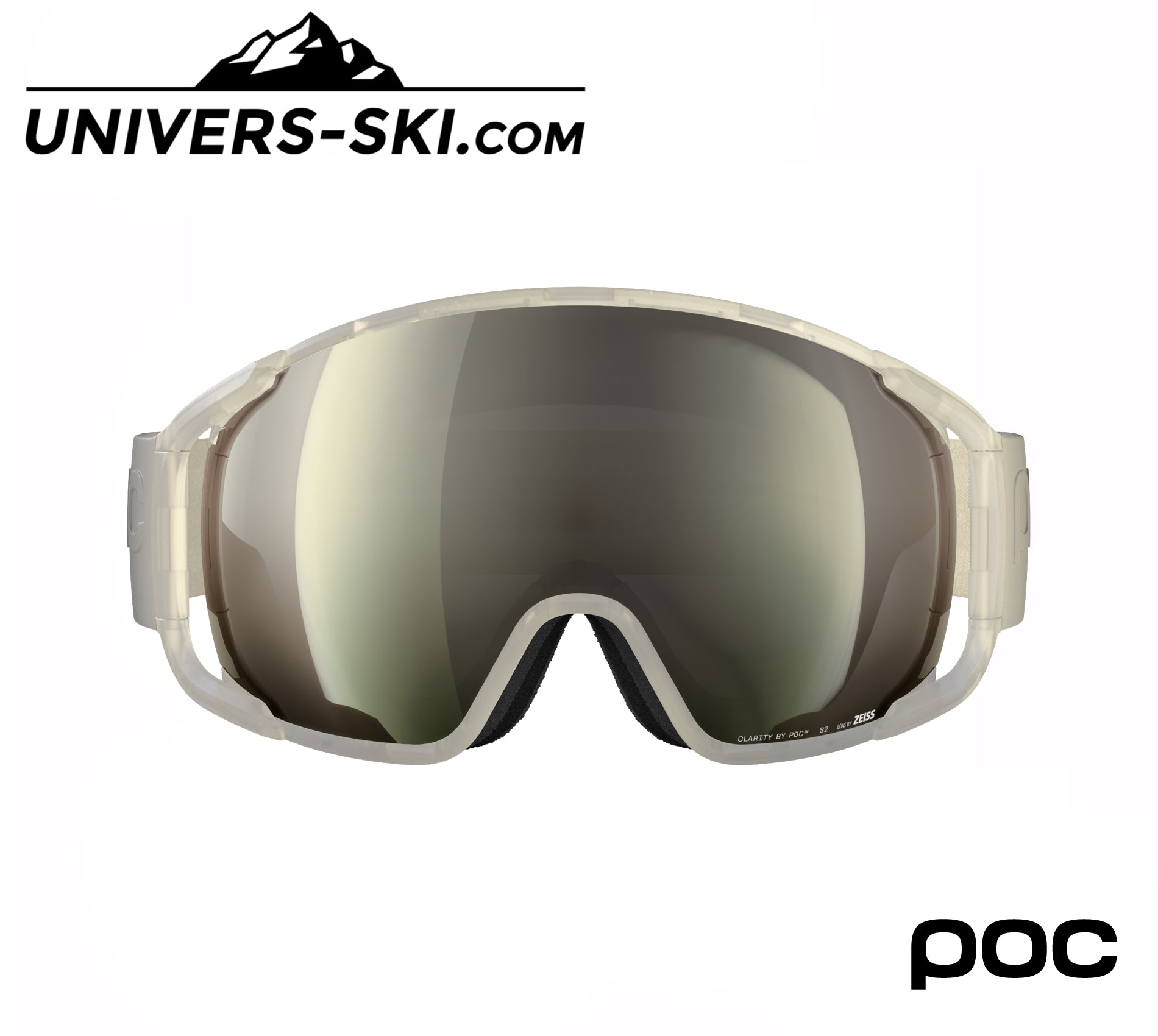 Masque de ski POC Zonula Raw White Sunny Ivory 2025