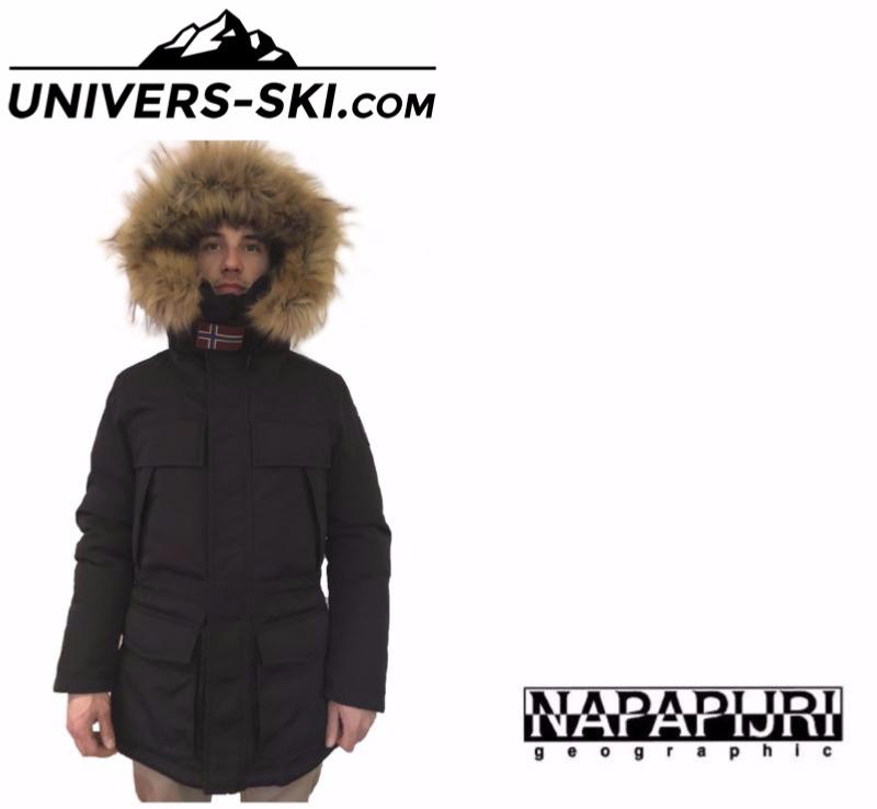 Veste parka NAPAPIJRI Skidoo Open Long Noir Homme 2024