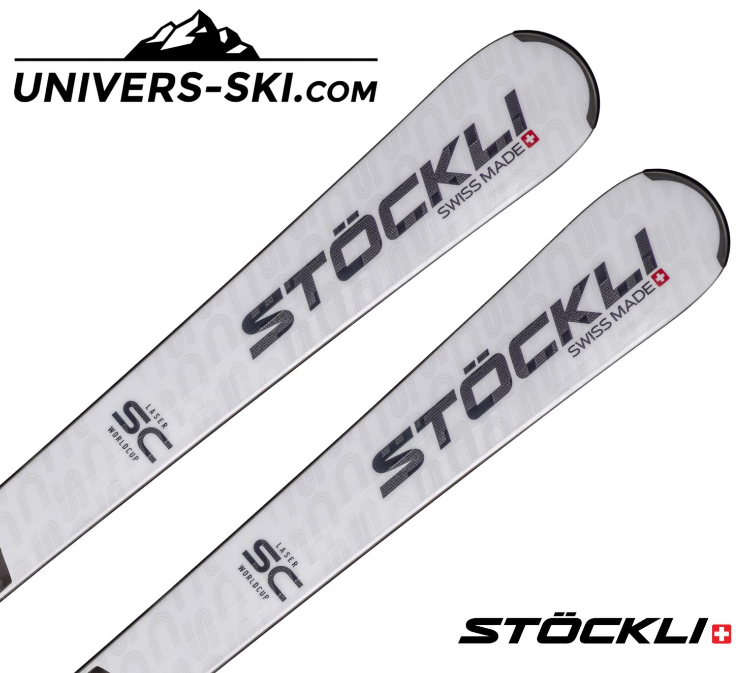 Ski Stockli Laser SC 2024 + Fixations SRT 12 Rouge