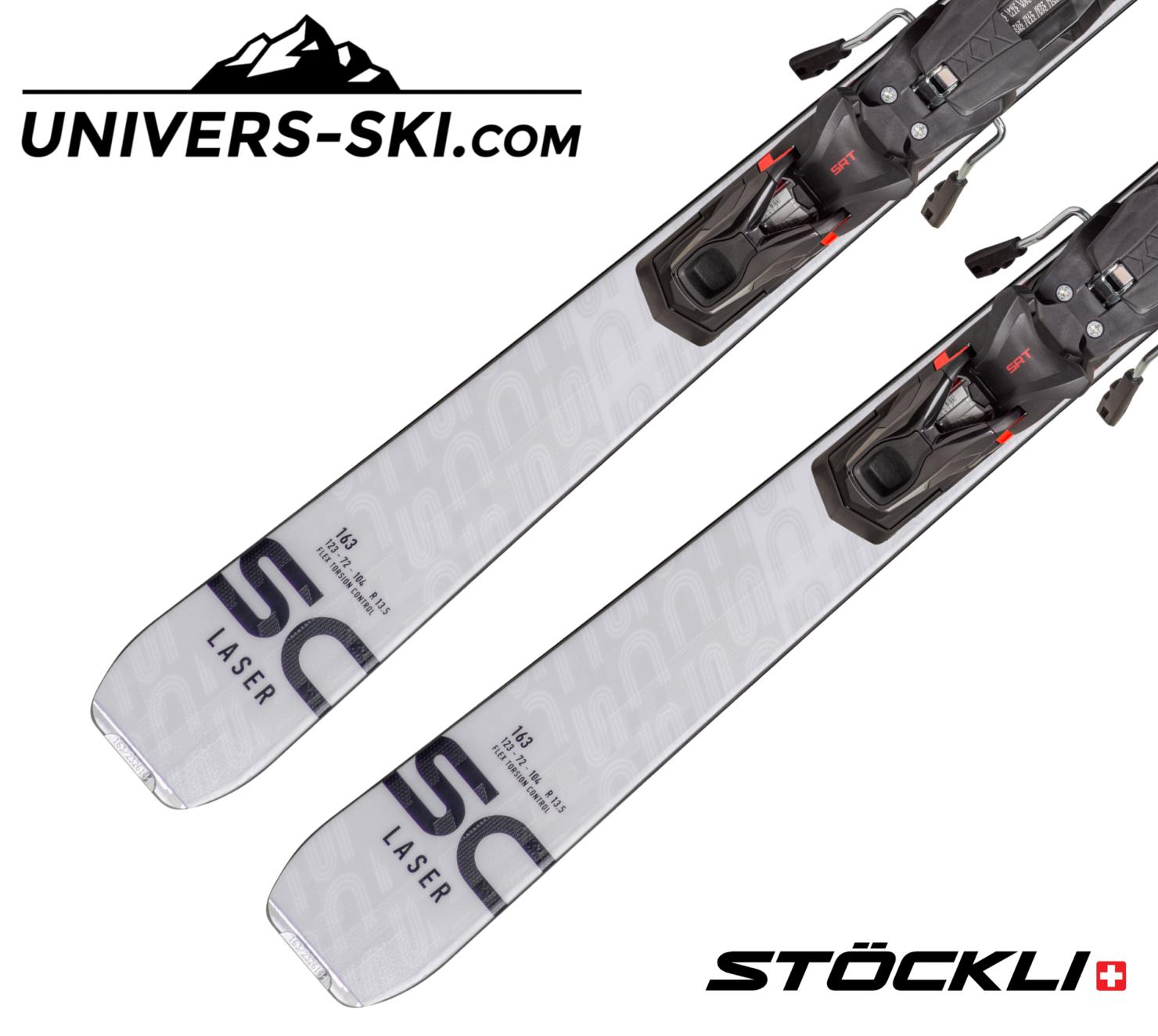 Ski Stockli Laser SC 2025 + Fixations SRT 12 Rouge