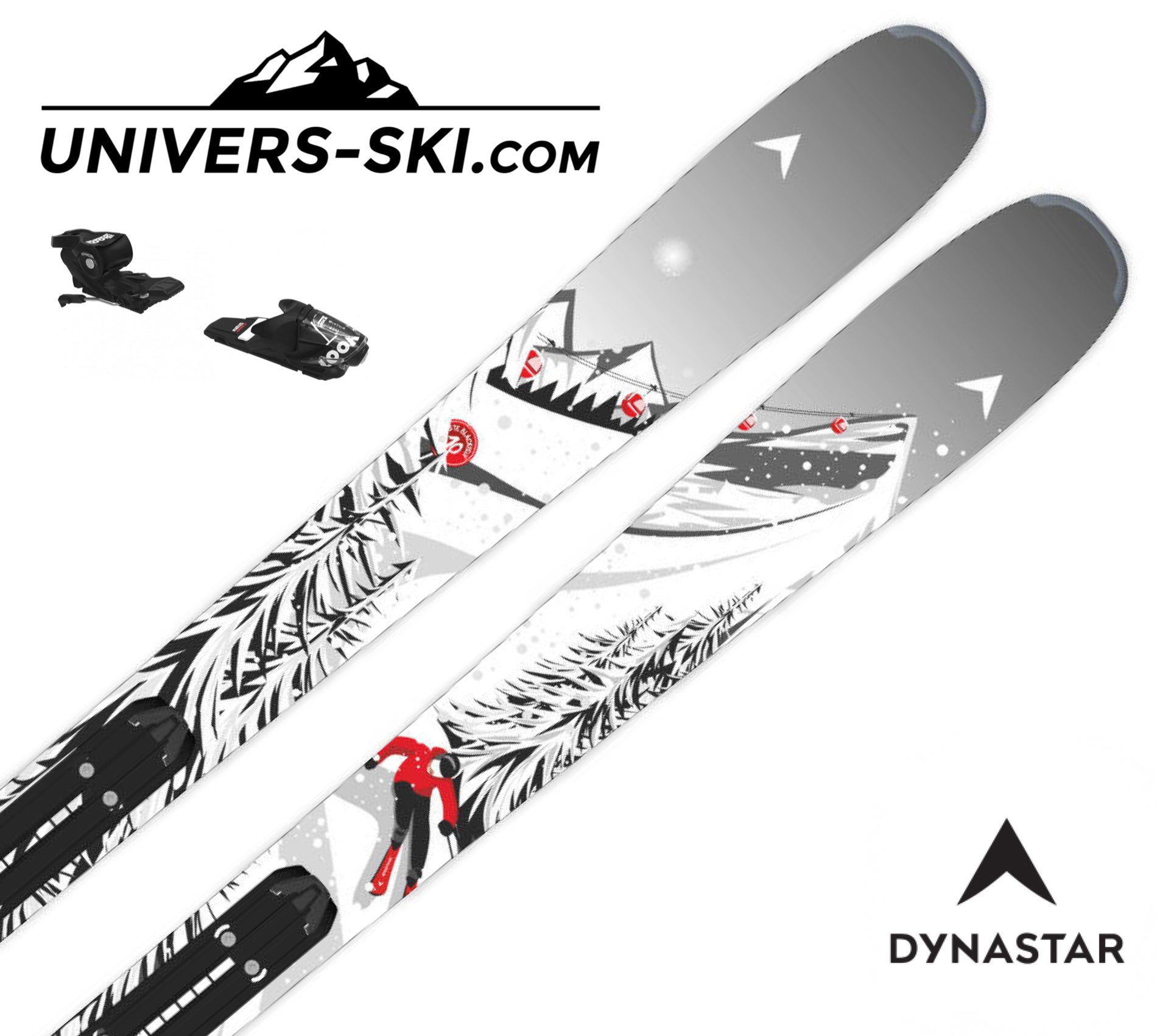 Ski DYNASTAR M-Blackpeuf 80 2025 + Xpress 11 GW