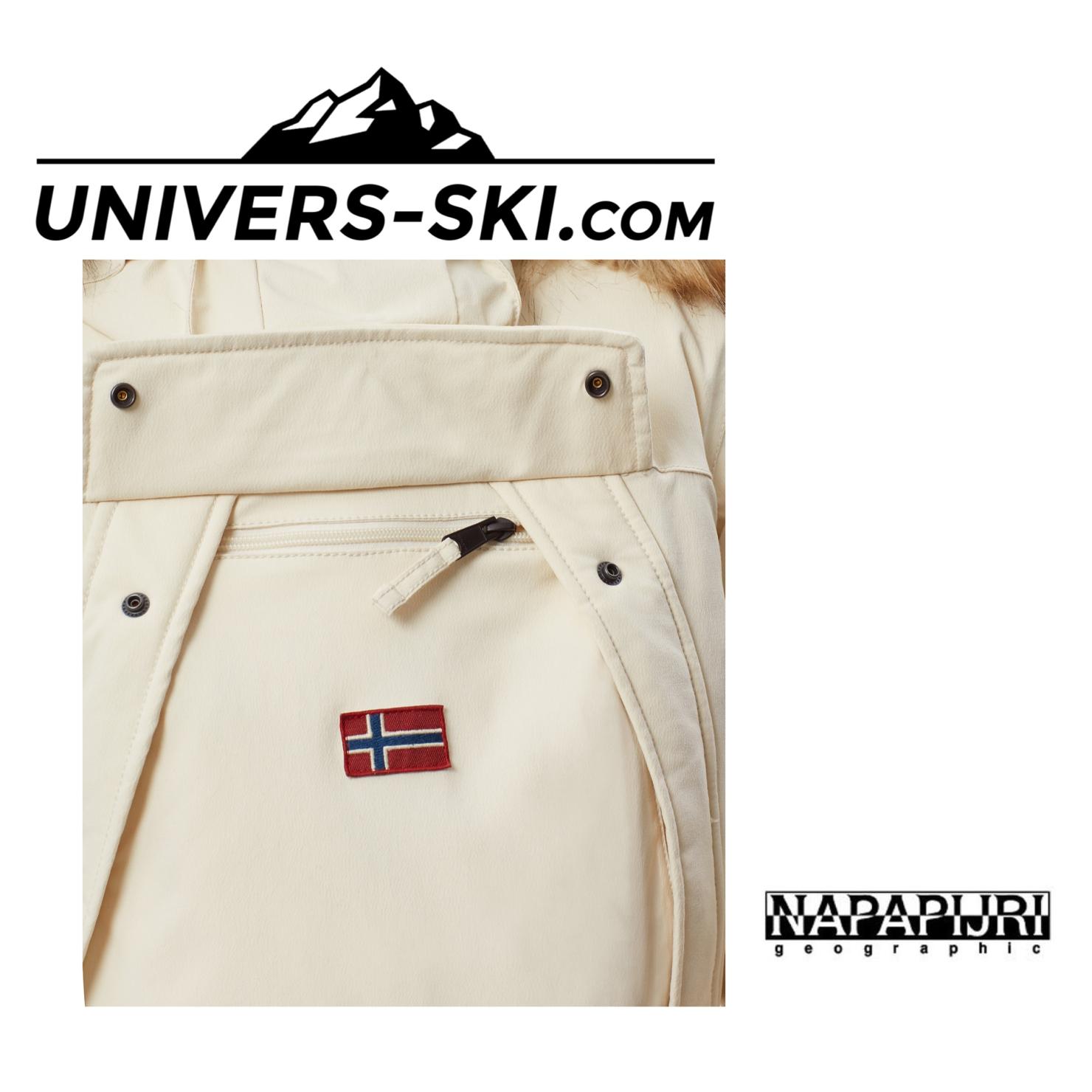 Veste NAPAPIJRI Skidoo Femme Beige Eco FUR  2024