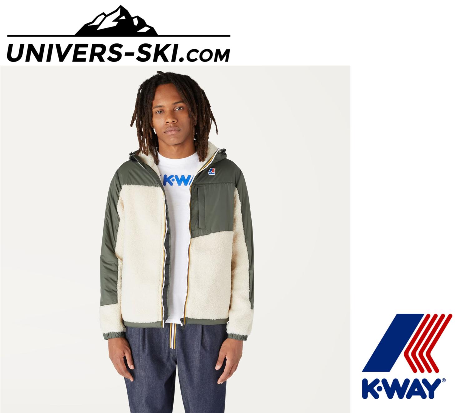 Veste K-Way Le Vrai 3.0 Neige Orsetto Green Blackish 2024