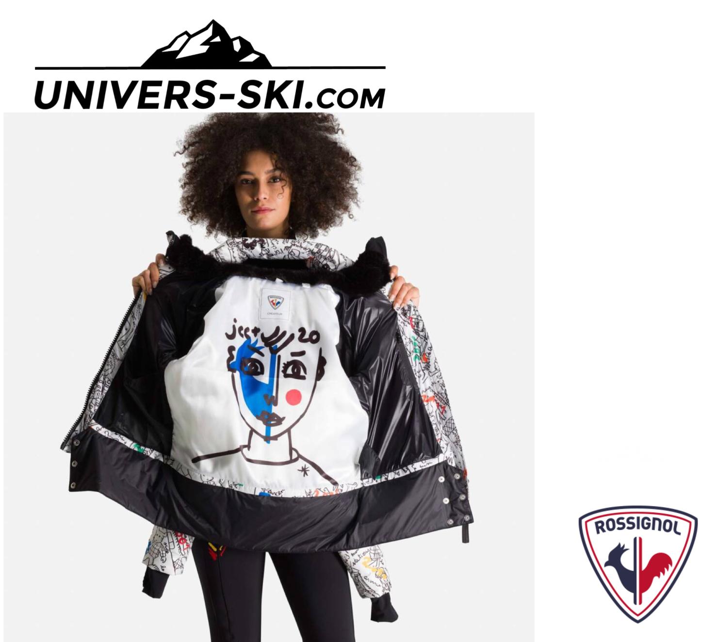 Veste de ski ROSSIGNOL Femme Cosmic Pr Down Jkt Galaxy Castelbajac 2024