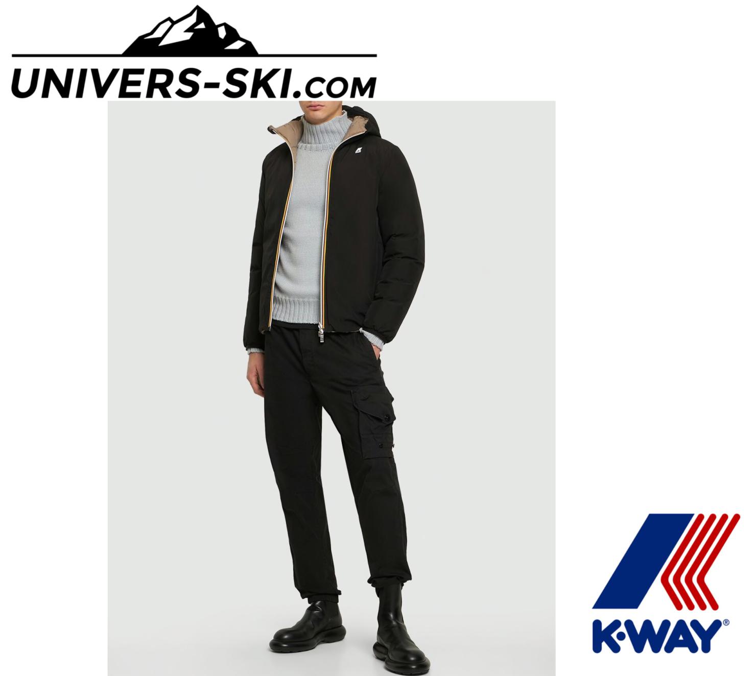 Veste K-Way Jack Eco Stretch Black Beige 2024