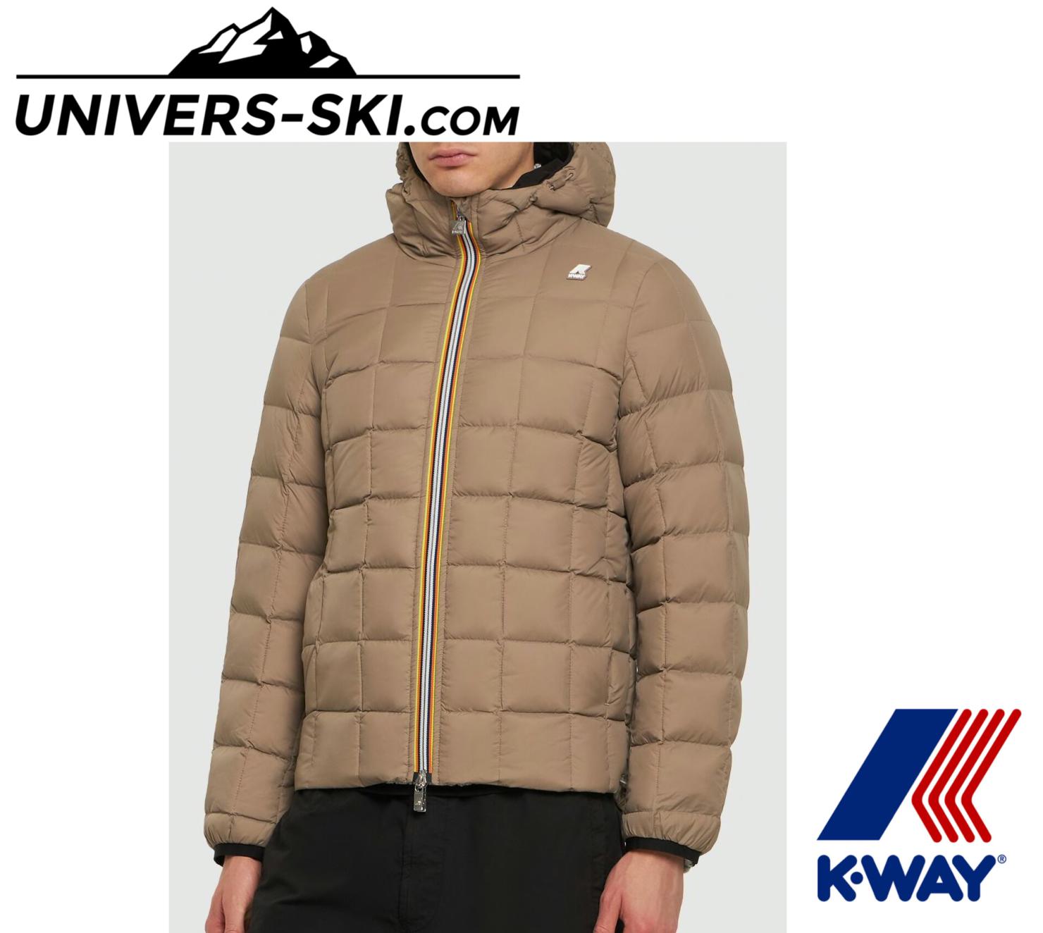 Veste K-Way Jack Eco Stretch Black Beige 2025