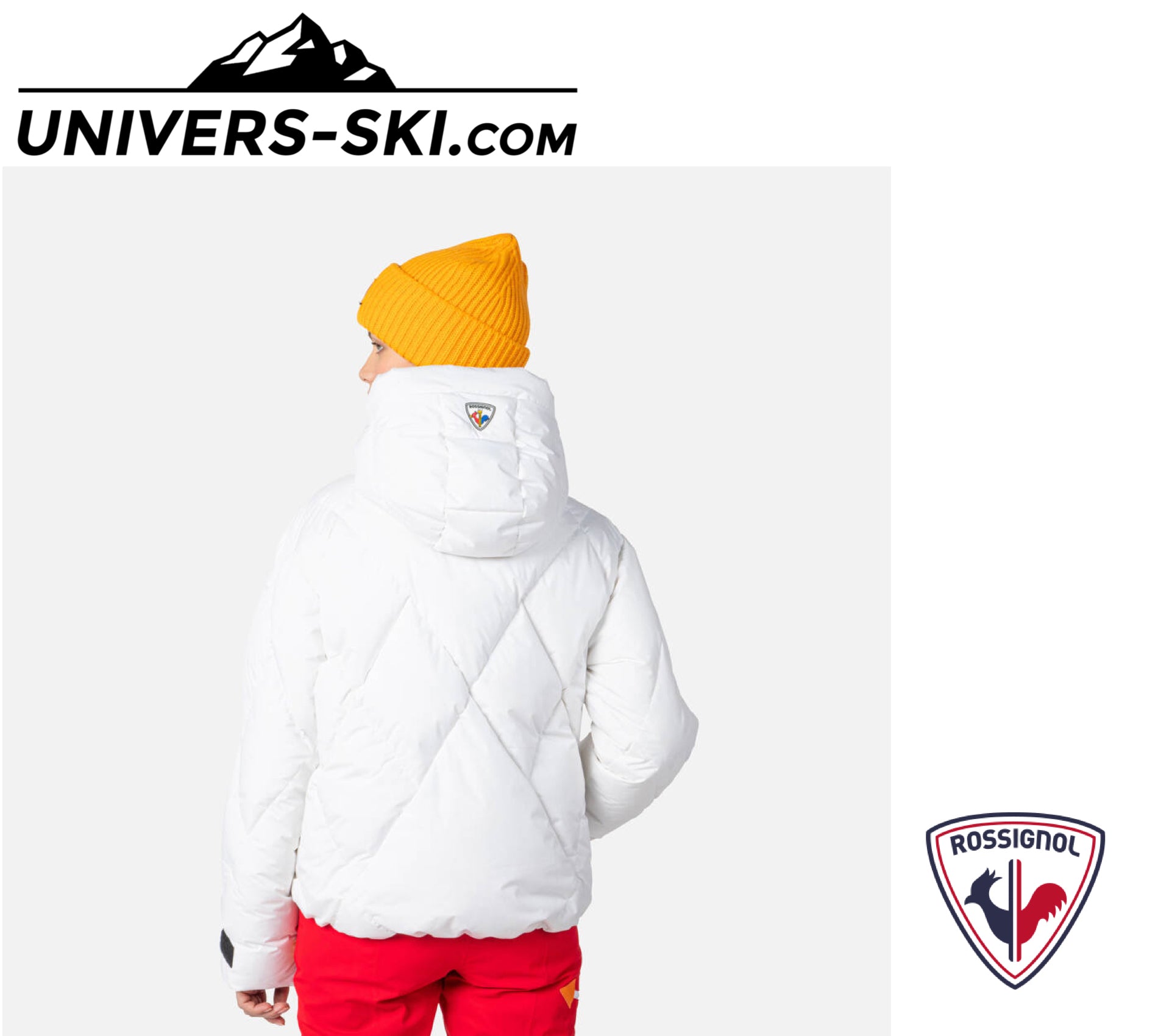 Veste de ski ROSSIGNOL Femme Lumy Down Bomber White 2025