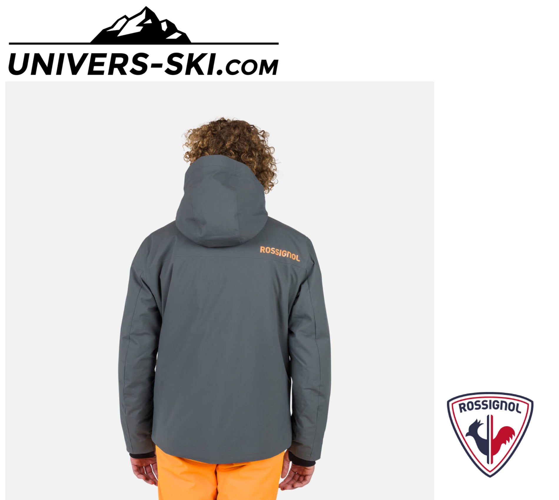 Veste de ski ROSSIGNOL Homme Strawpile JKT Onyx Grey 2025